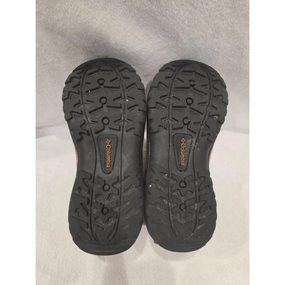 Columbia Kids Fairbanks Mid Boot Size 1 Toddler Youth Brown Tan Hiking Shoe